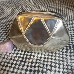 Gold metallic clutch